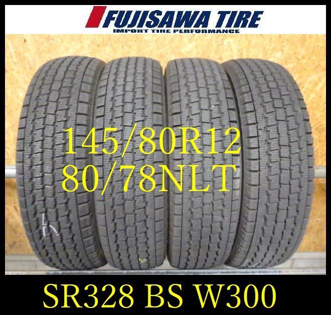 SR 328 製 約7部山 BS W 300 145 80 R 12 78 NLT 4本