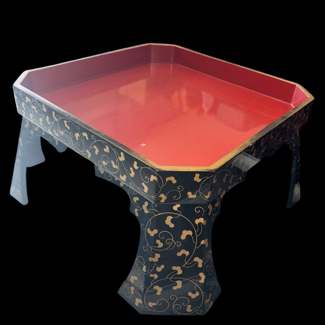 能登輪島塗　折紙膳　折敷膳六客 共箱付き　美品　縁起物 能登輪島塗 折紙膳 折敷膳六客 共箱付き 美品 縁起物 能登輪島塗