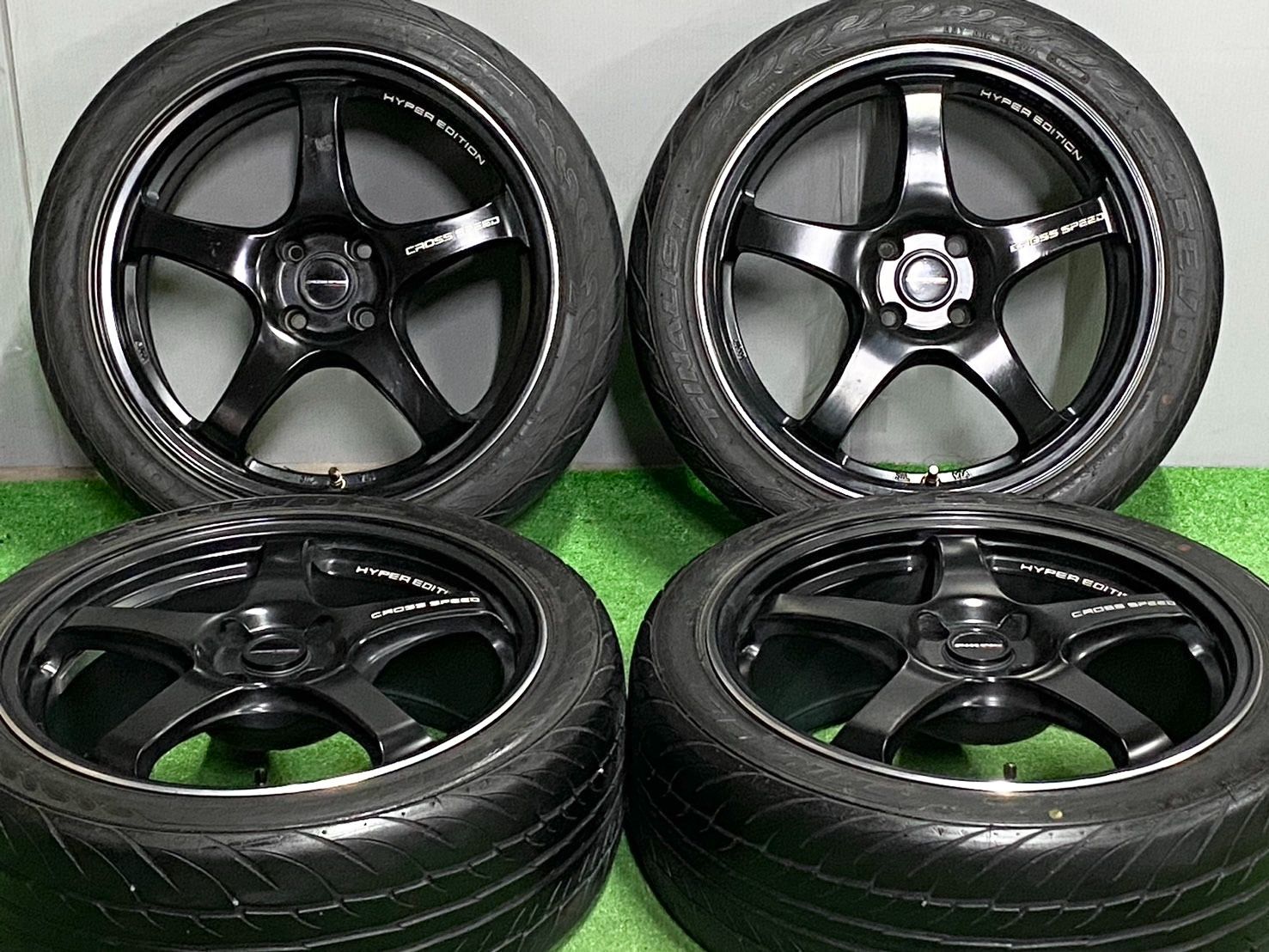 ︎ カスタムに クロススピード ハイパーエディション CR 5 17 in 7 J 38 PCD 100 ラジアル 205 45 R アクア ヴィッツ フィット
