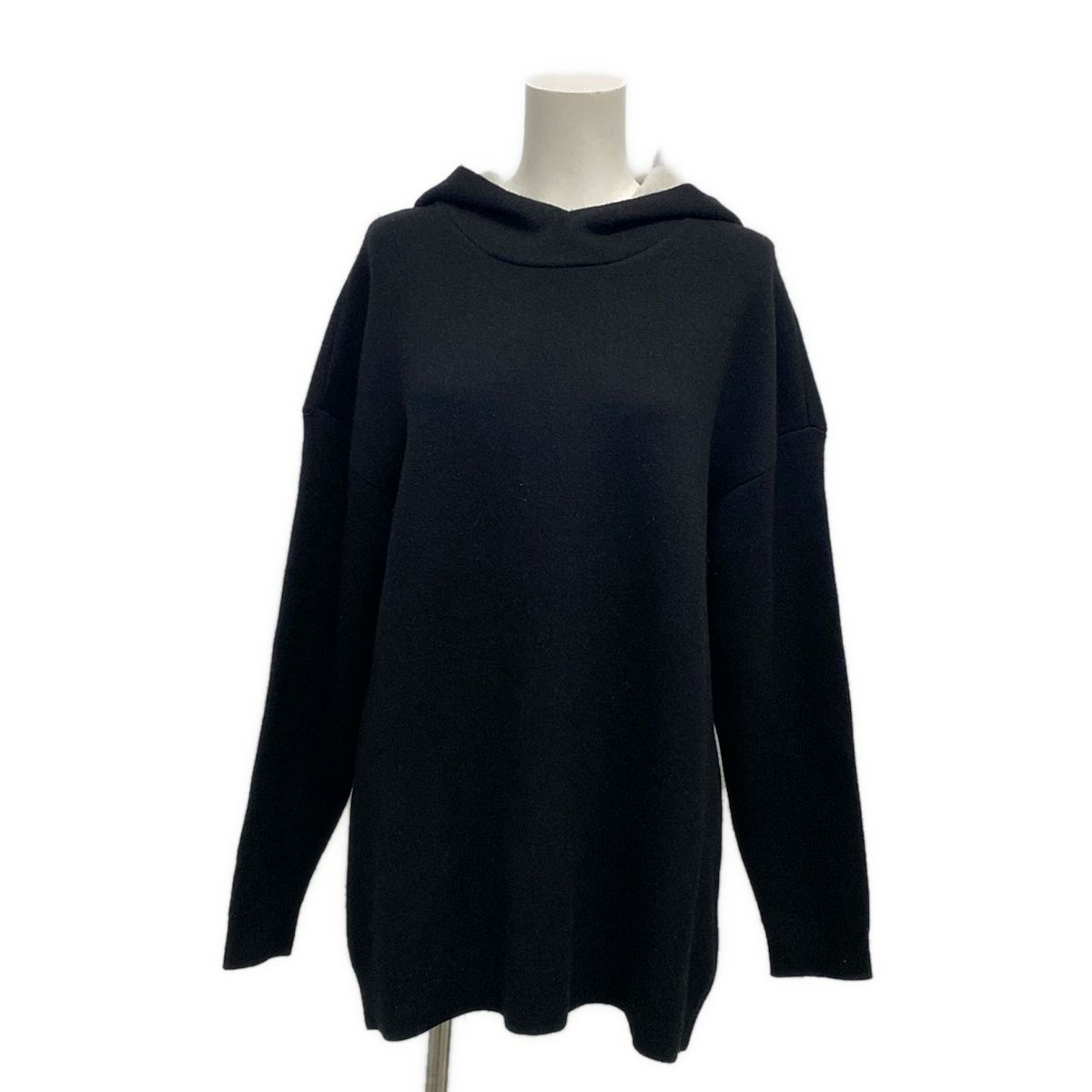 ディオール クリスチャンディオール パーカー サイズF 36 レディース 黒 アイボリー ニット J ADIOR 8 カシミヤ