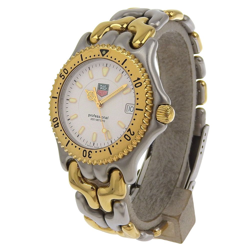 TAG HEUER タグホイヤー プロフェッショナル WG 1122-KO ステンレススチール シルバー クオーツ アナログ表示 メンズ 白文字盤 腕時計