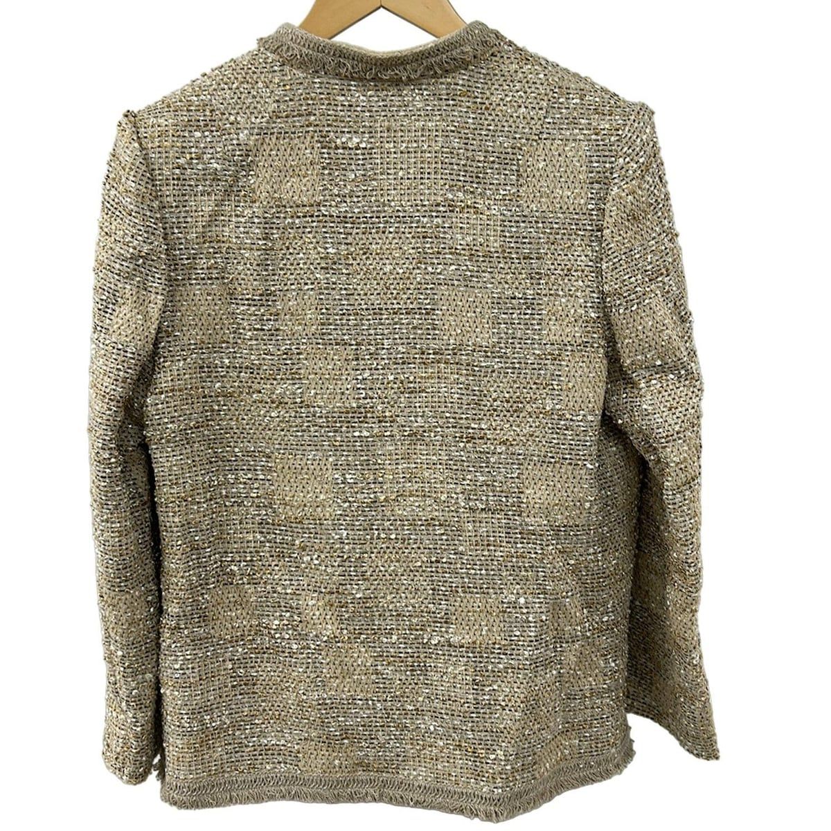 極美品 jun ashida 11 ジュン アシダ ツイード ラメ ジャケット JUN ASHIDA(ジュンアシダ) ジャケット サイズ11 M レディース美品