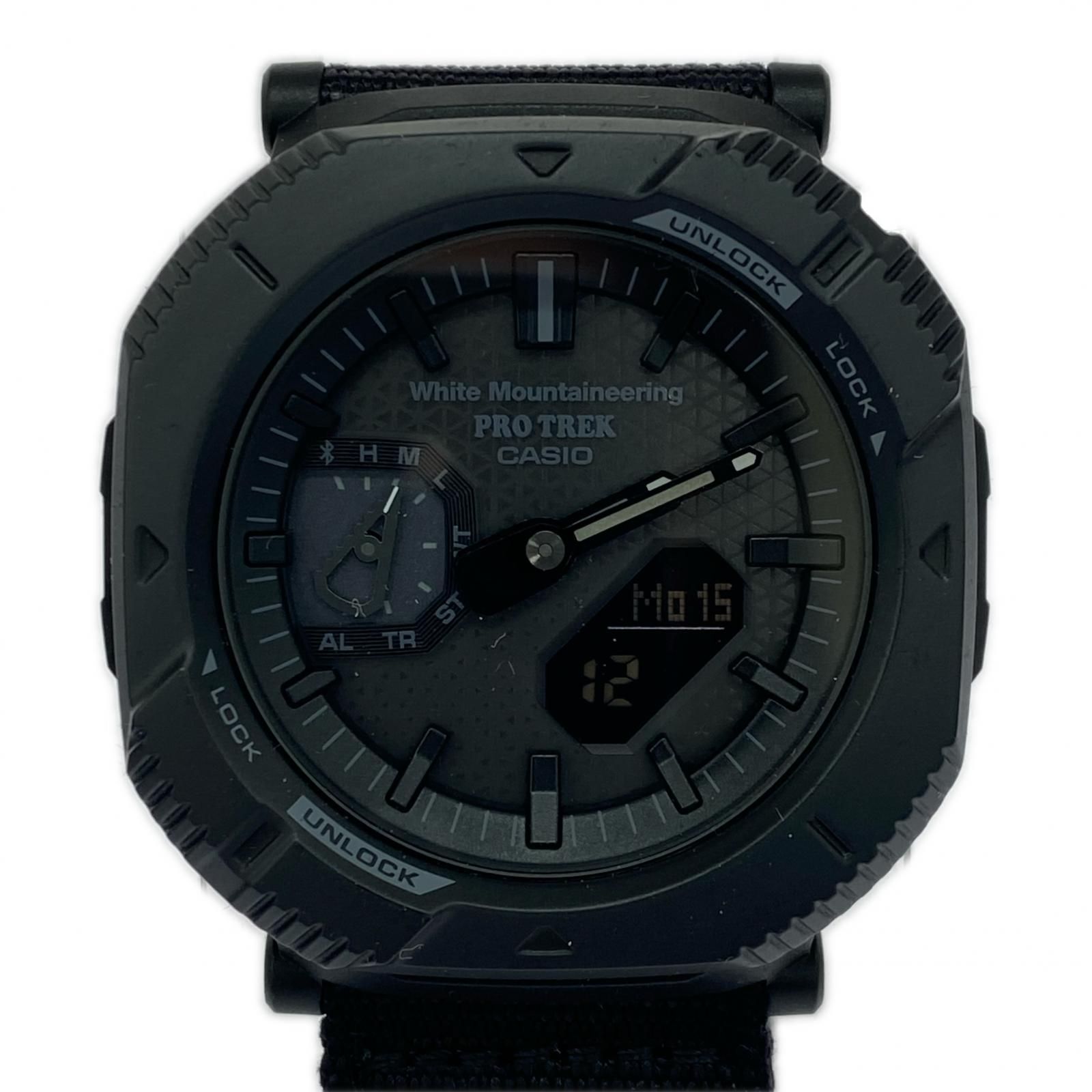 WHITE ﾒﾝｽﾞ時計 PRO TREK PRJ B 001 WM 1 ﾌﾞﾗｯｸ