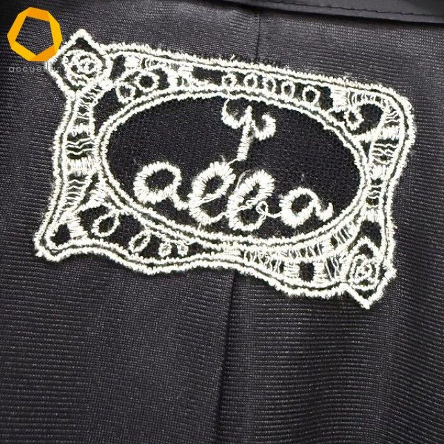  wnc アルバロッサ インポートロッサ ALBA ROSSA import ジャケット 44.5 グレー系 黒 ニット 大きいサイズ レディース 980916 テーラードジャケット ジャケット アウター