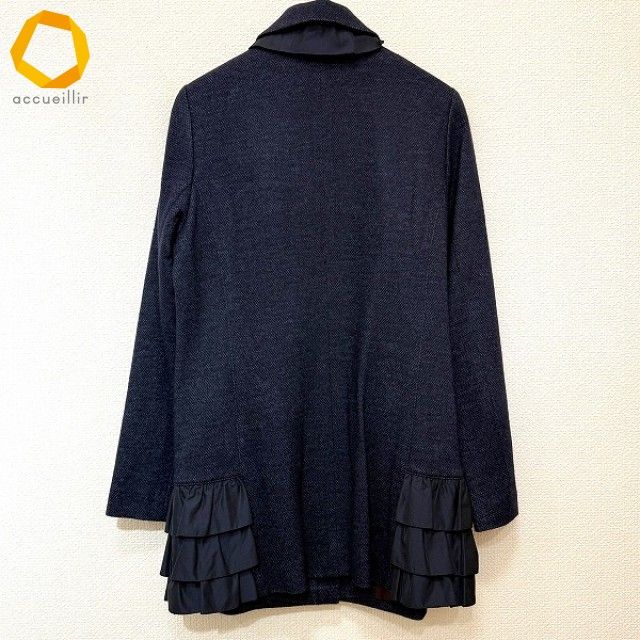 wnc インポートロッサ import Rossa コート 44 濃紺 JACKY TEX 花