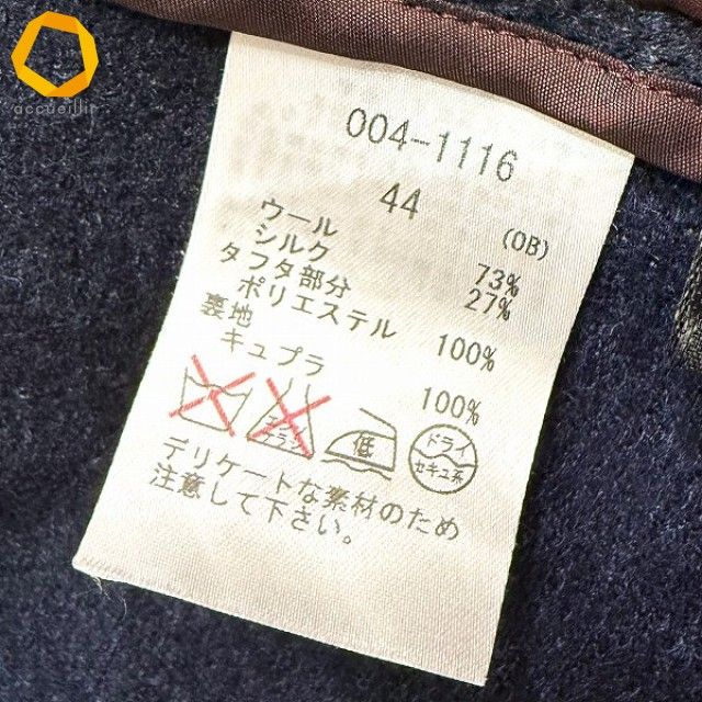 wnc インポートロッサ import Rossa コート 44 濃紺 JACKY TEX 花