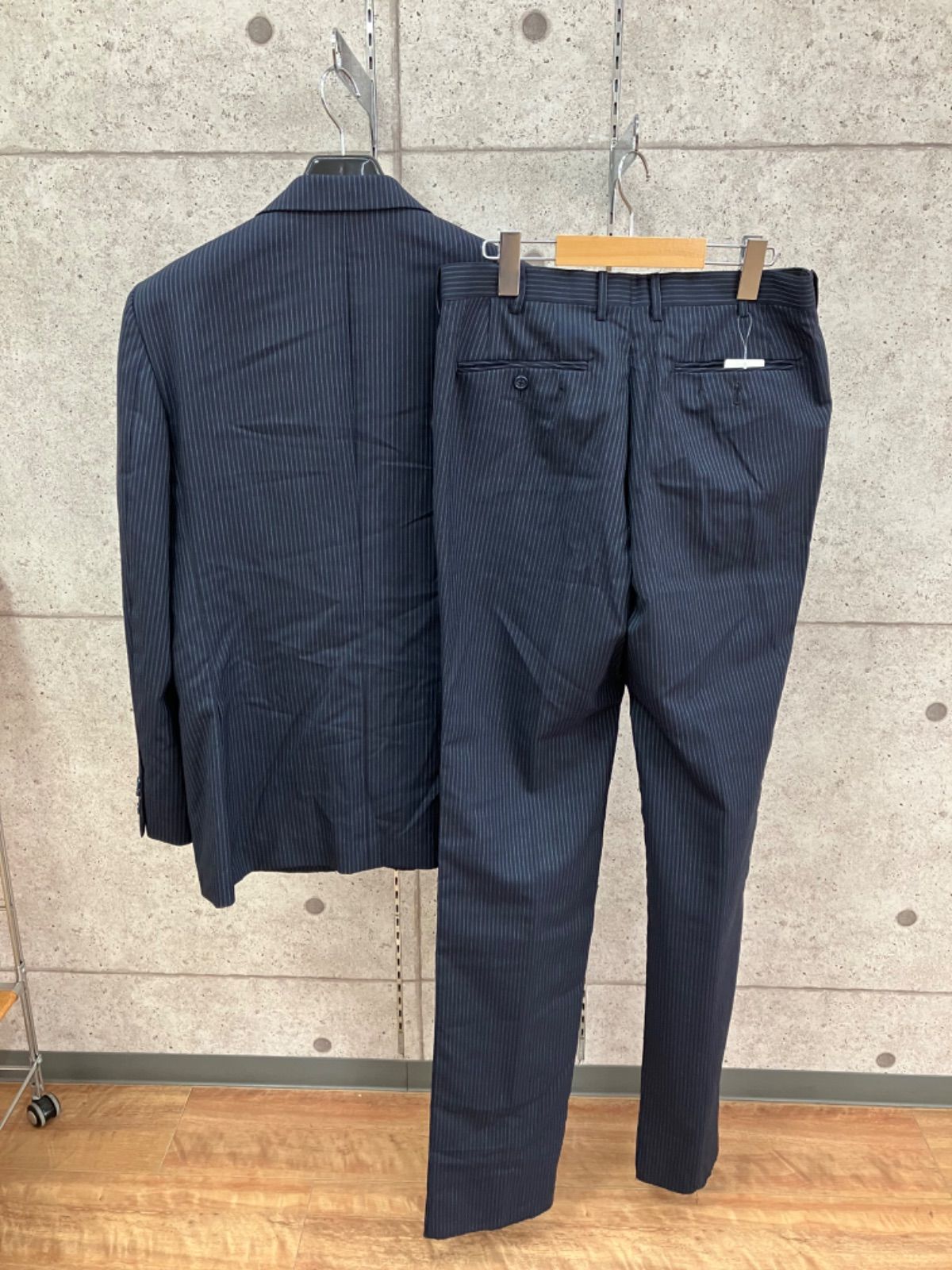 in the groove ビジネス ジャケット L ネイビー