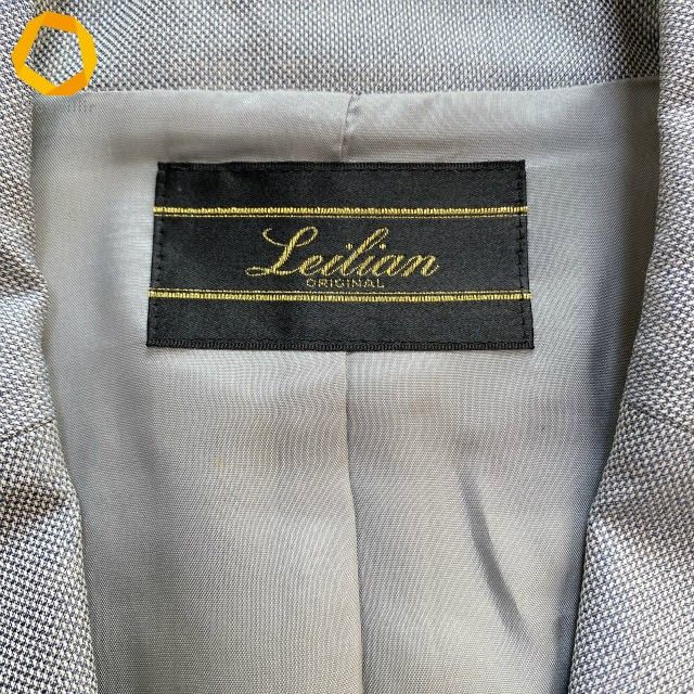  anc レリアン Leilian ジャケット 7 グレー ロロピアーナ LoroPiana シルク混 レディース 808283 テーラードジャケット ジャケット アウター