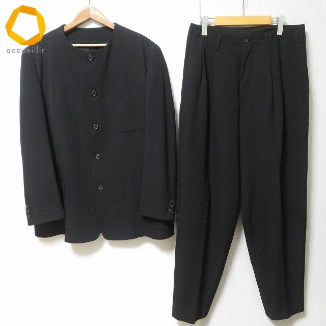 apc ワイズフォーメン Y s for men ヨウジヤマモト YohjiYamamoto シングルスーツ M 黒 ノー メンズ 943217