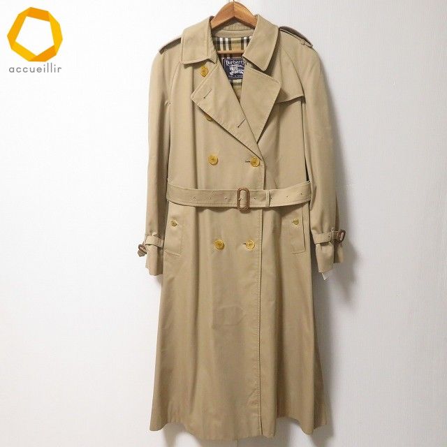 anc バーバリー BURBERRY コート トレンチコート ベージュ チェック