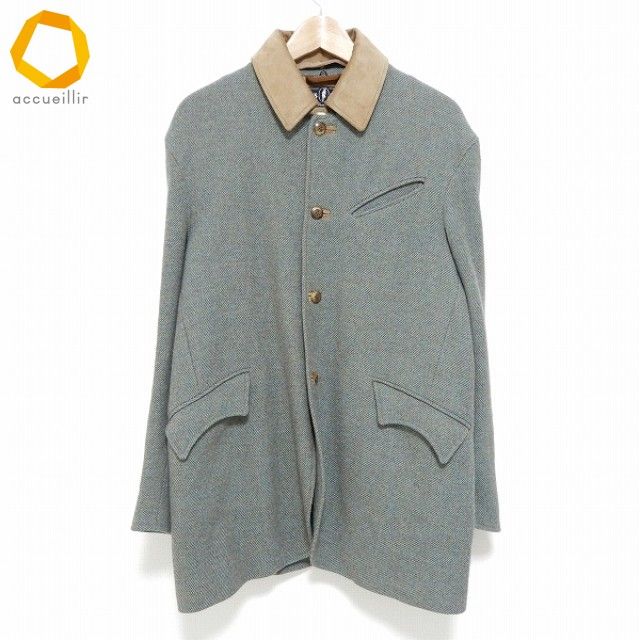 wnc アルニス Arnys ジャケット 50 緑系 茶系 ベージュ ツイード くるみボタン フランス製 メンズ 943726