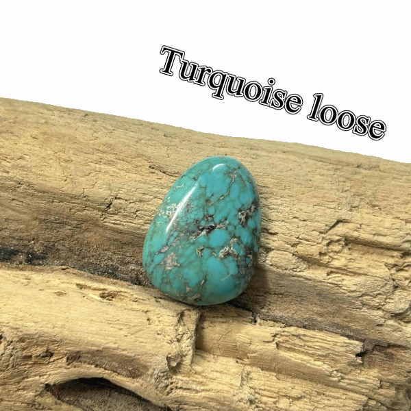 tru 38 ブルーターコイズ ルース Turquoise 産地不明 ターコイズ カボション 材料 彫金