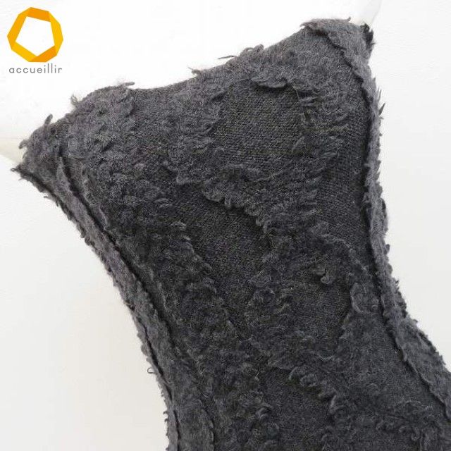 サカイ sacai チューブトップ ベアトップ ニット フリンジ レディース w 983712