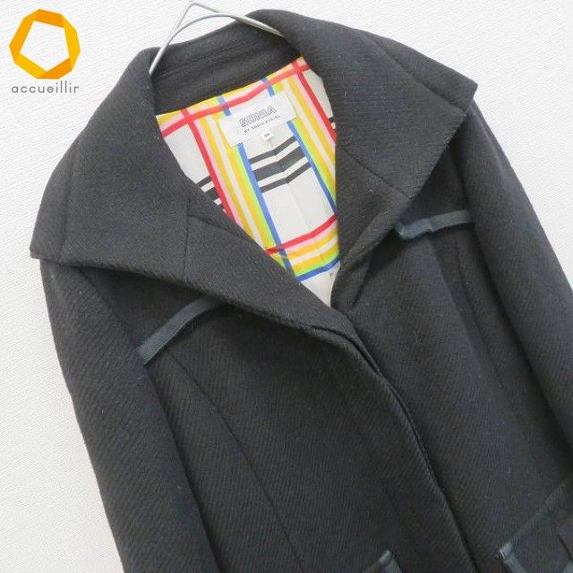 ソニアリキエル SONIA RYKIEL コート ロング フーディー ロゴボタン