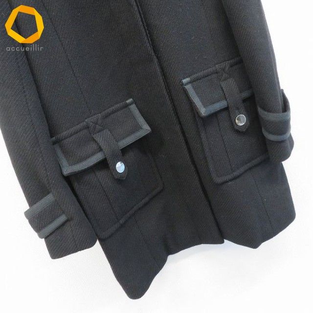 ソニアリキエル SONIA RYKIEL コート ロング フーディー ロゴボタン