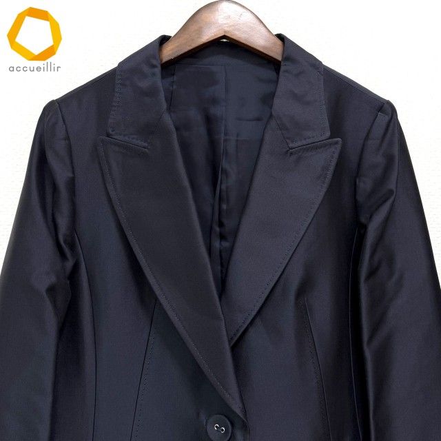 anc レリアン Leilian スカートスーツ 13+ 濃紺 セットアップ