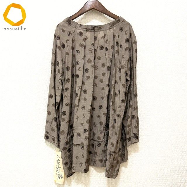 anc センソユニコ sensounico チュニック 40 茶系 ドット レディース 911979