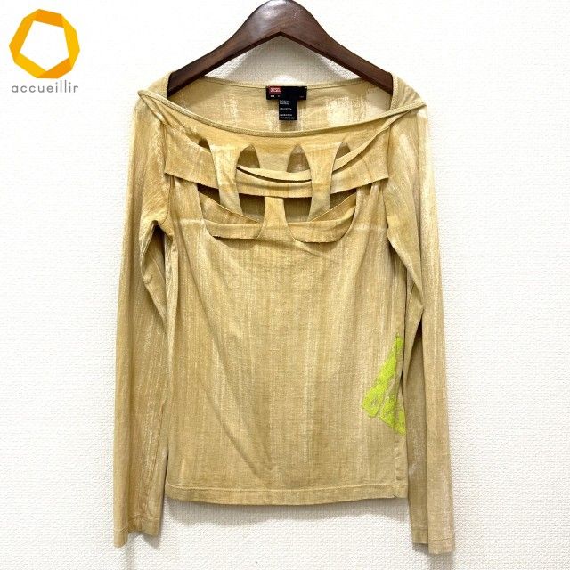 anc ディーゼル DIESEL カットソー S ベージュ系 イタリア製 レディース 974193