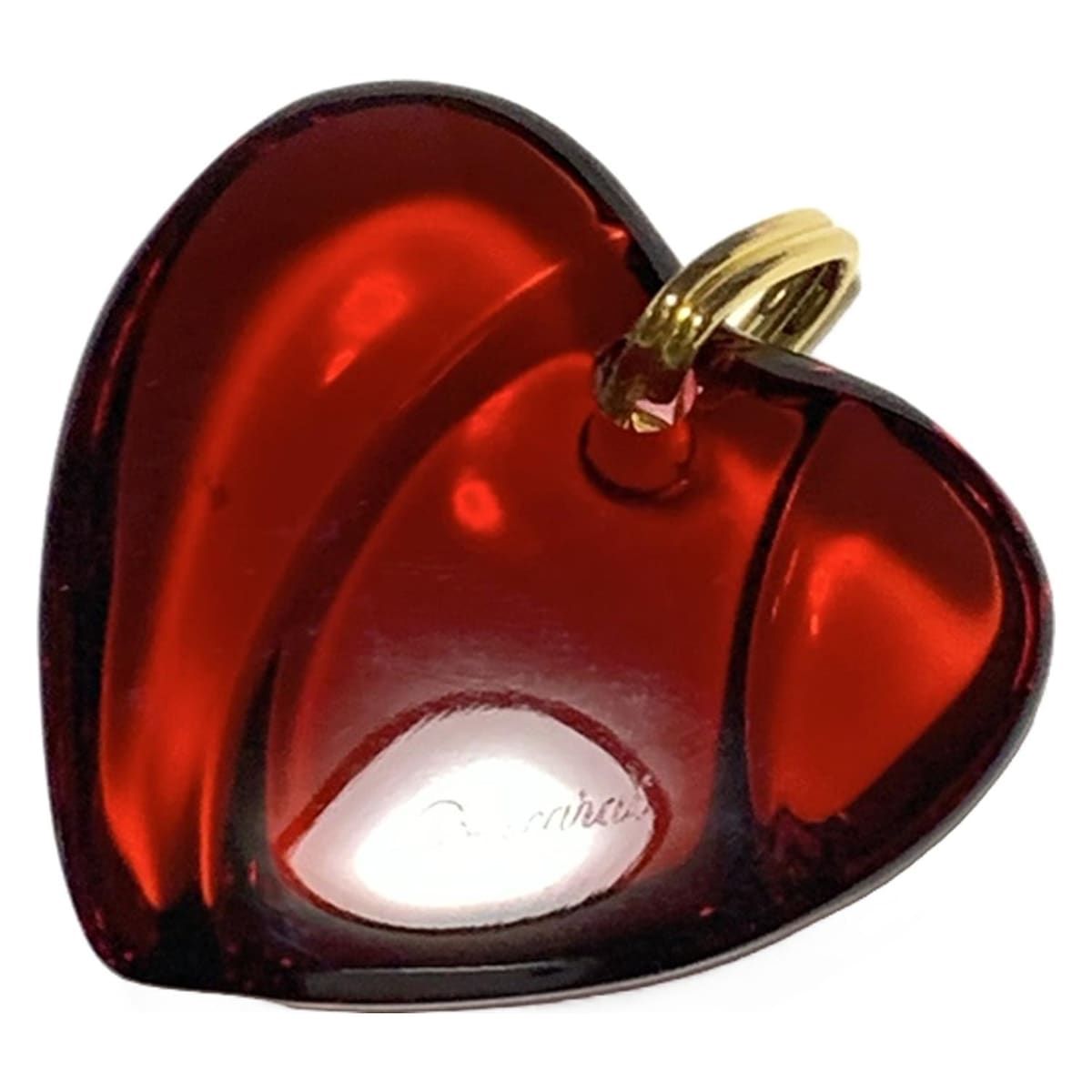 Baccarat バカラ ペンダントトップ - ボルドー ハート