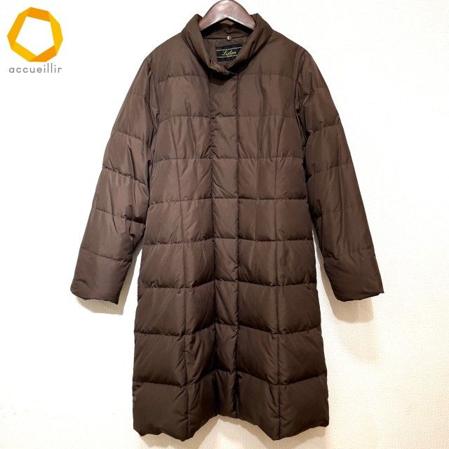 wnc レリアン Leilian コート 13 茶系 ダウンコート レッキスファー
