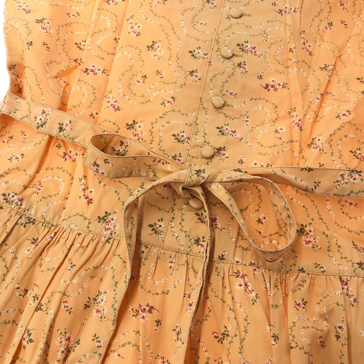 PINK HOUSE ピンクハウス ノースリーブワンピース 花柄/リボン/ロング