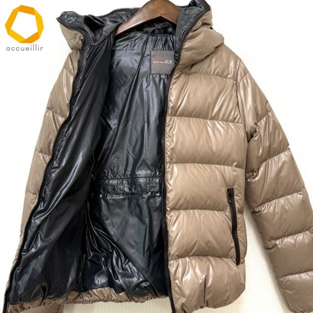 wnc デュベティカ DUVETICA ジャケット 42 ベージュ系 黒 ダウン