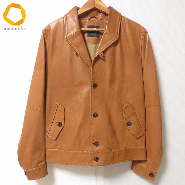 wnc エンメティ EMMETI ジャケット 46 キャメル色 ラム革 羊革 レザー
