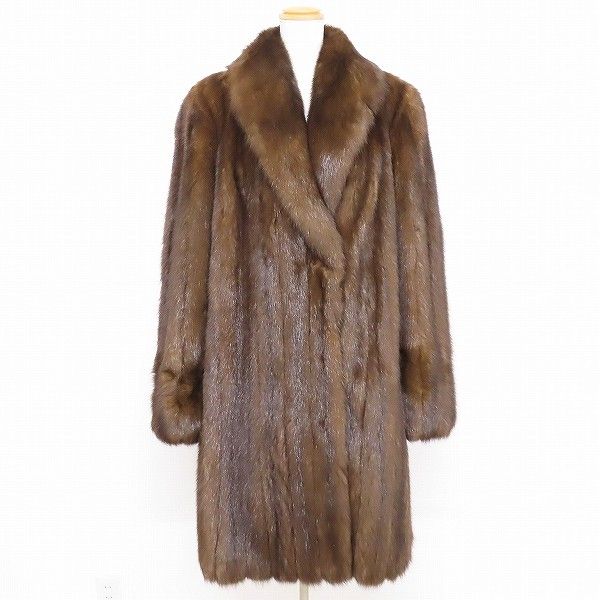 wnc ビスカルディ VISCARDI ソボル SOBOL 毛皮コート 茶 ロシアン