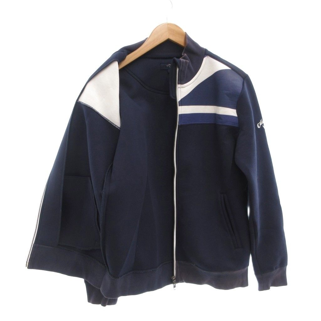 キャロウェイ CALLAWAY ジャケット ブルゾン L ジップアップ 紺