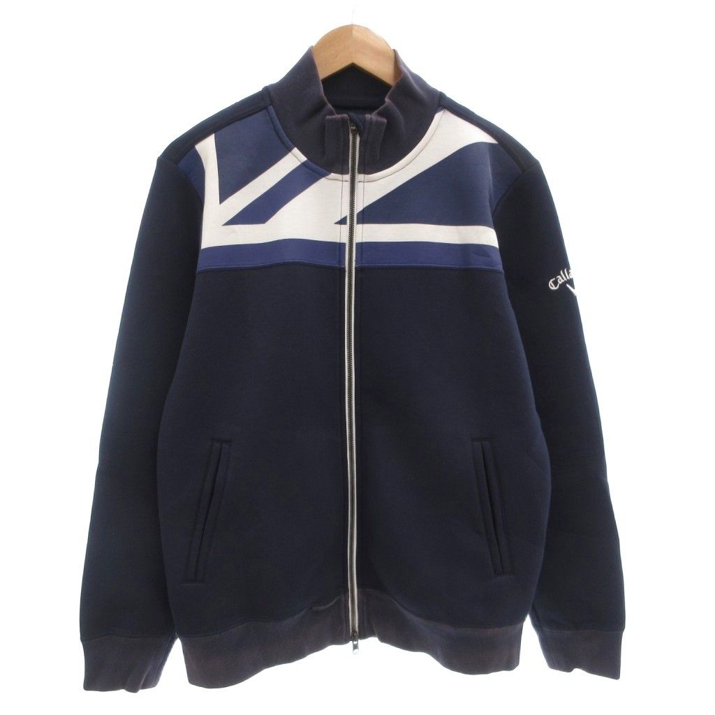 キャロウェイ CALLAWAY ジャケット ブルゾン L ジップアップ 紺