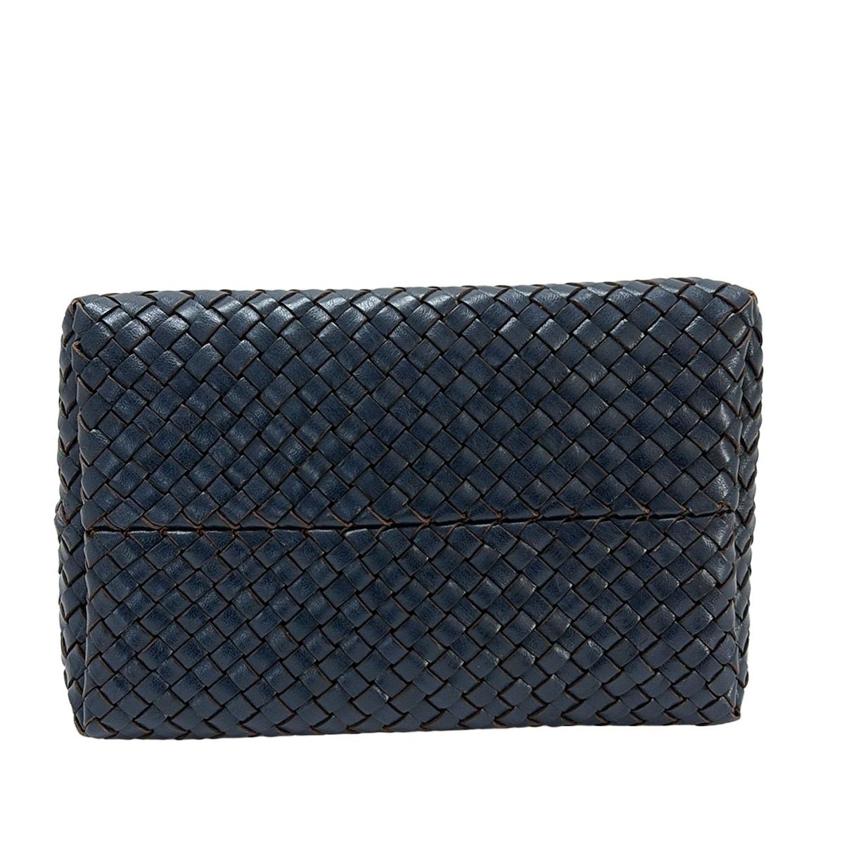 HIROFU(ヒロフ) トートバッグ - ネイビー 編み込み レザー - メルカリ