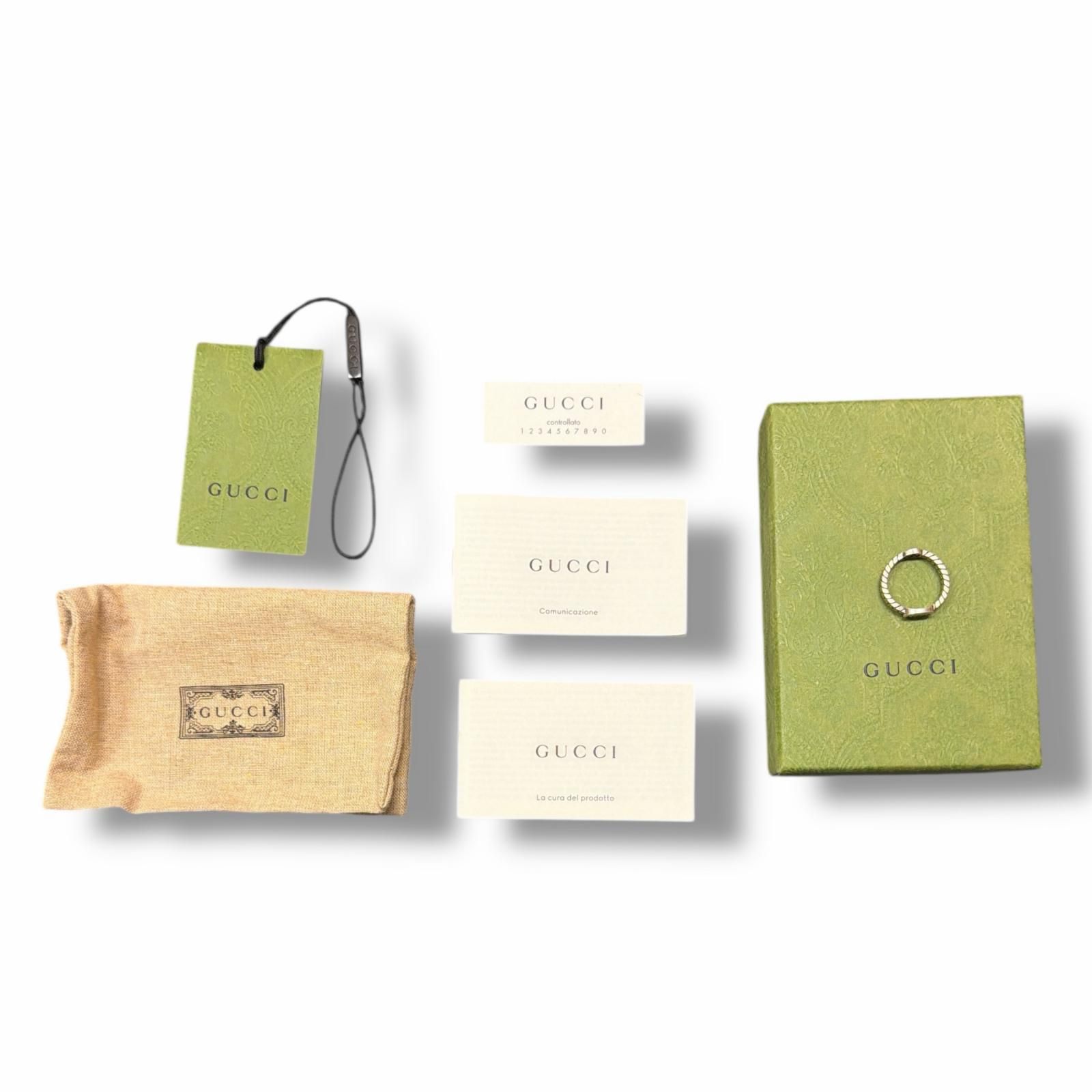 GUCCI オーバルインターロッキングGリング リング グッチ シルバー 18 98628 A