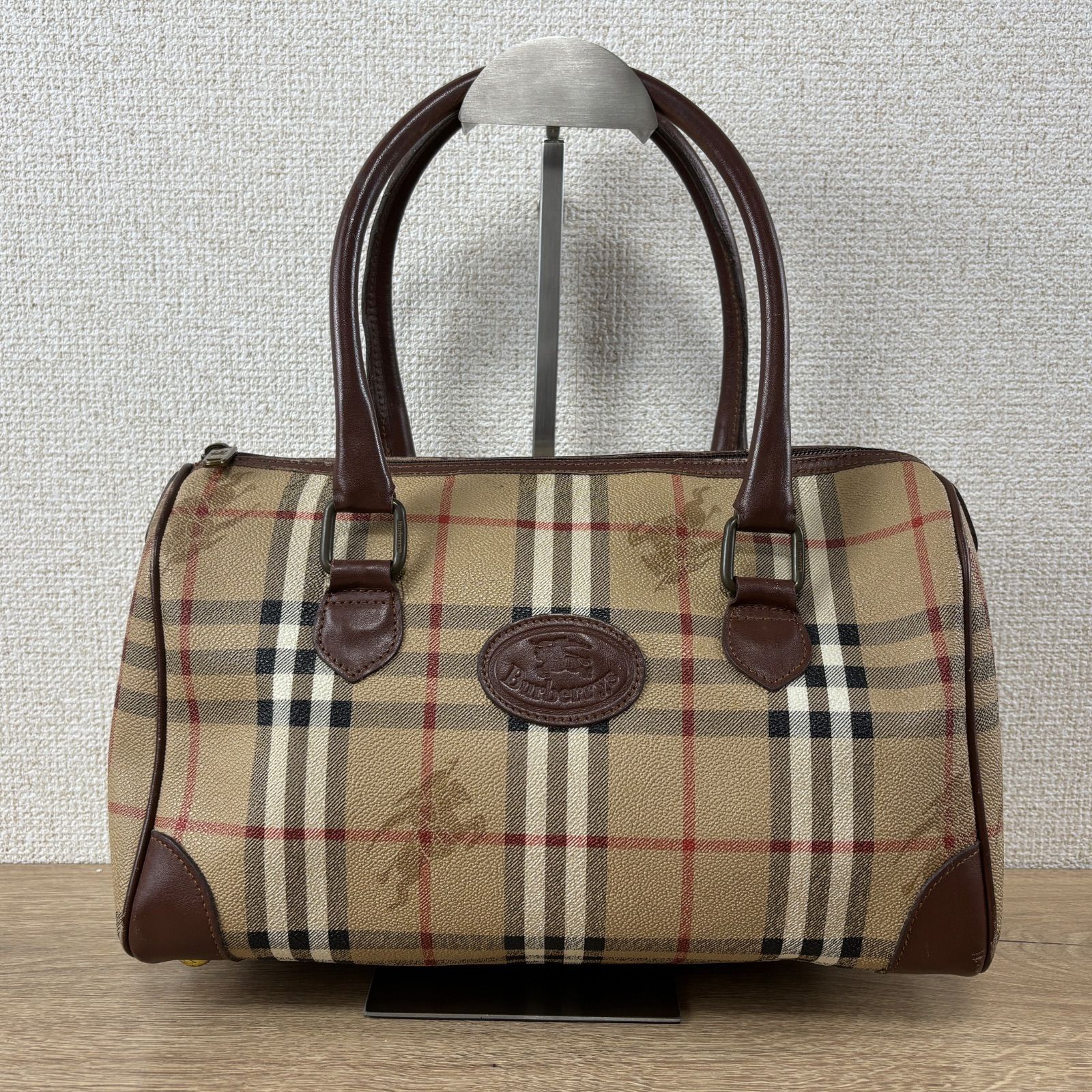 BURBERRY バーバリー ボストンバッグ ハンドバッグ シャドウホース