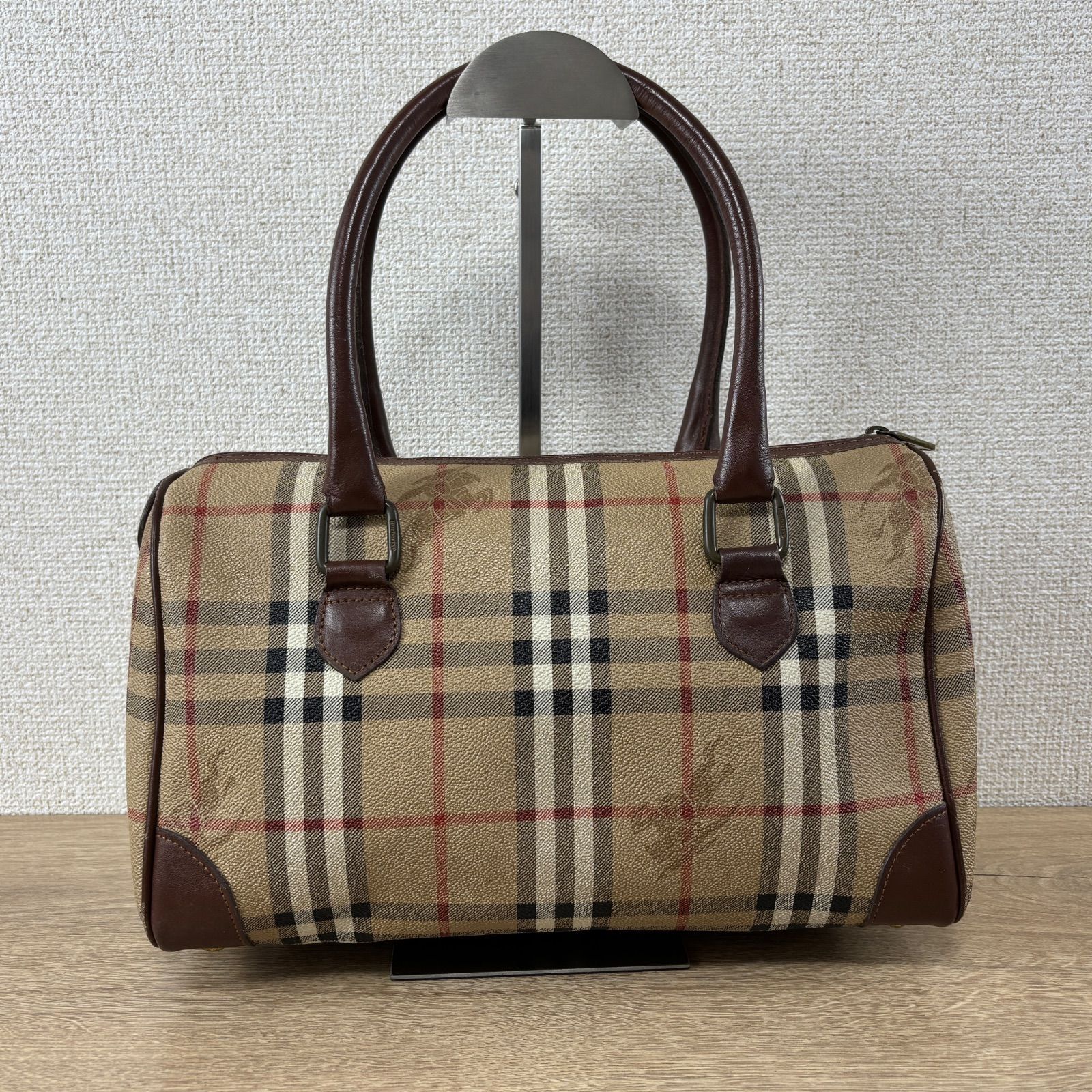 BURBERRY バーバリー ボストンバッグ ハンドバッグ シャドウホース