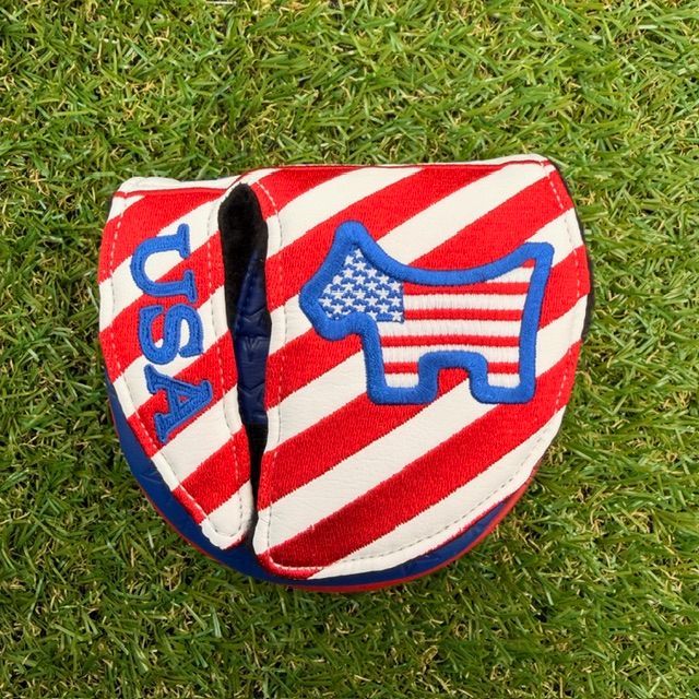 品 スコッティキャメロン パターカバー USA Our Flag Scotty Dog Mid Round マレットタイプ Cameron USA直輸入品 並行輸入 激