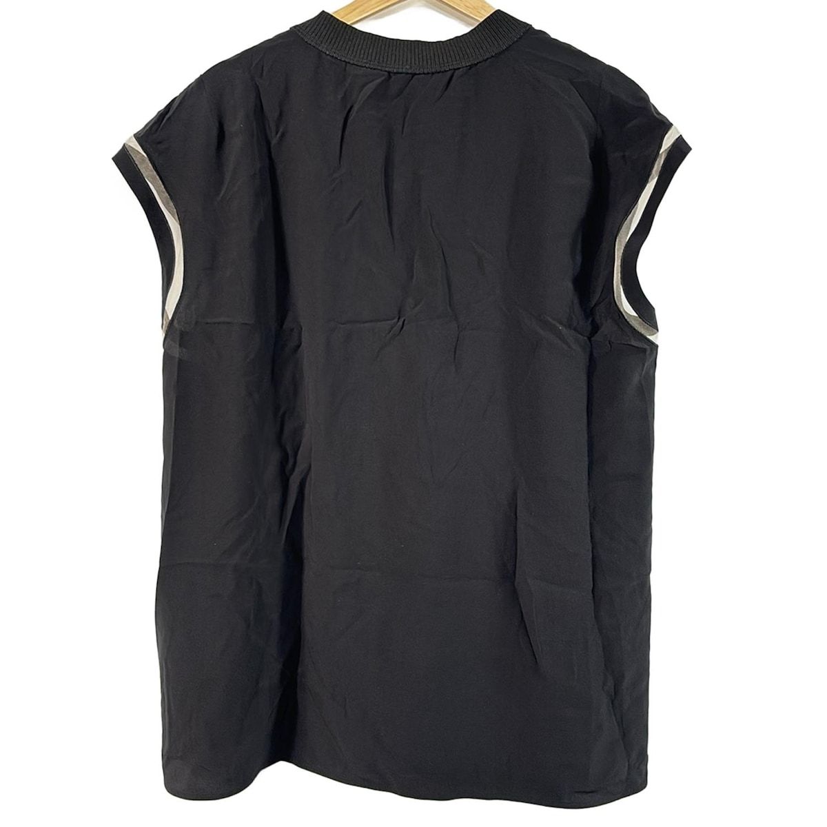 FENDI フェンディ ノースリーブカットソー サイズ42 IT レディース - 黒×白 クルーネック