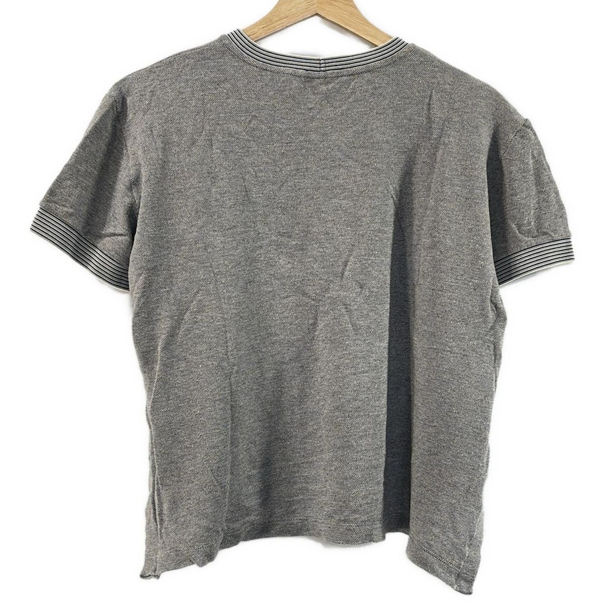 ジョルジオアルマーニ 半袖Tシャツ サイズ40 M レディース - グレー×黒 クルーネック