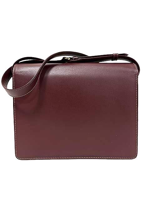 中古】Cartier カルティエ バッグ ショルダーバッグ レザー