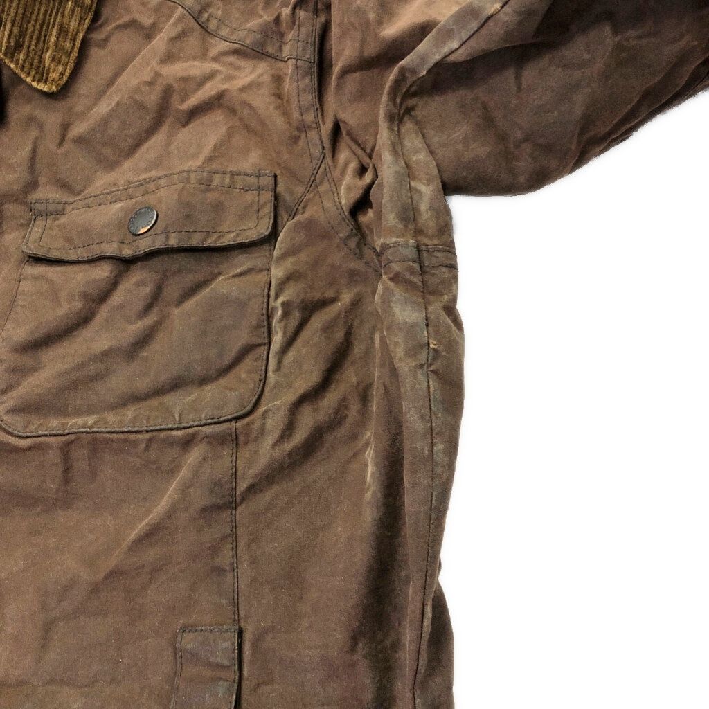  イングランド製 Mc Orvis マックオービス オイルドジャケット ブラウン レディース S 古着 V 9686 その他 ジャケット アウター