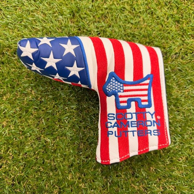 品 スコッティキャメロン パターカバー USA Our Flag Scotty Dog Blade ブレードタイプ Cameron USA直輸入品 激