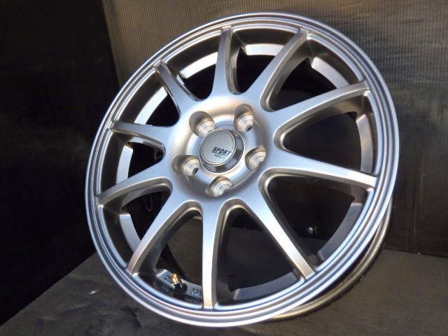 3078】B送料無料 SPORT ABELIA△15x6.0J 5H 100 +45△4本 25135550 