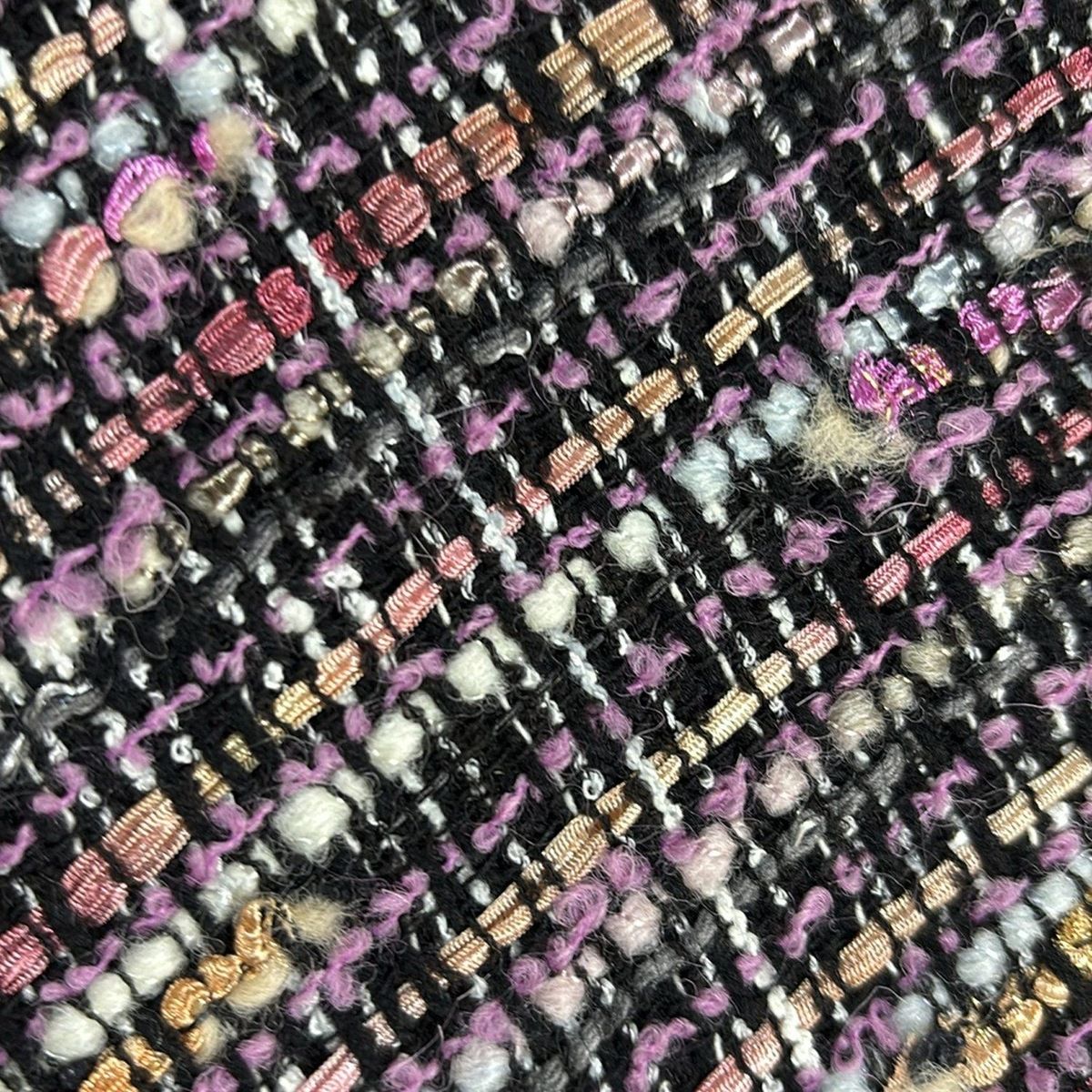  ETRO エトロ スカート サイズ44 L レディース - ピンク×黒×マルチ ひざ丈 ツイード その他 スカート