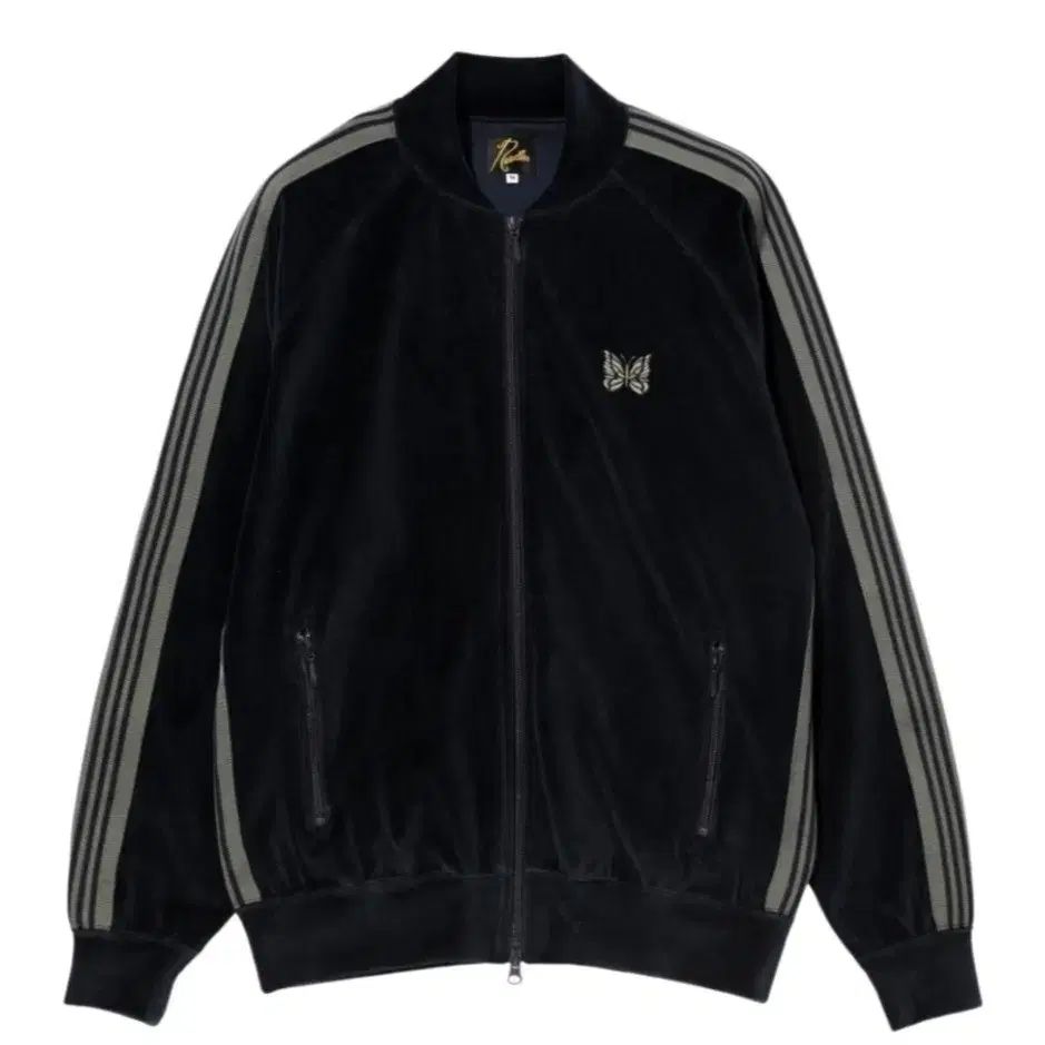 Needles ニードルズ ベロア トラック ジャケット ネイビー m