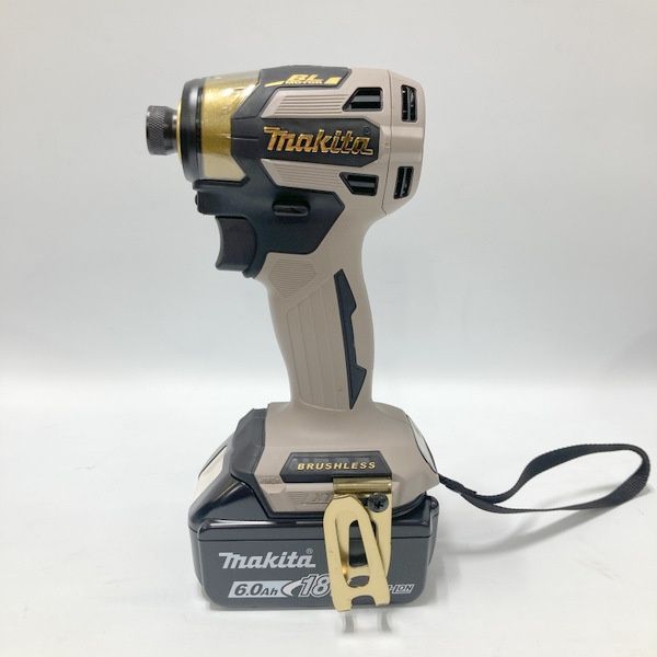 マキタ makita 充電式インパクトドライバ グレージュ フルセット 18 V 6.0 Ah 20周年記念 色 台数 ≡DT 6935
