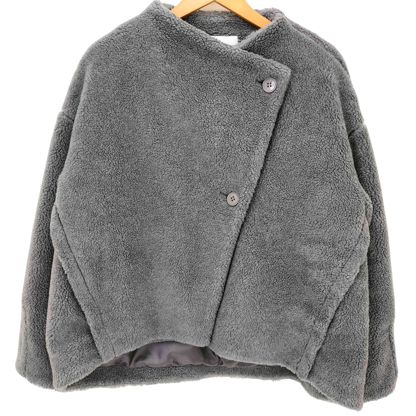 ノーリーズ NOLLEY'S ECOPELフェイクファーショートコート レディース