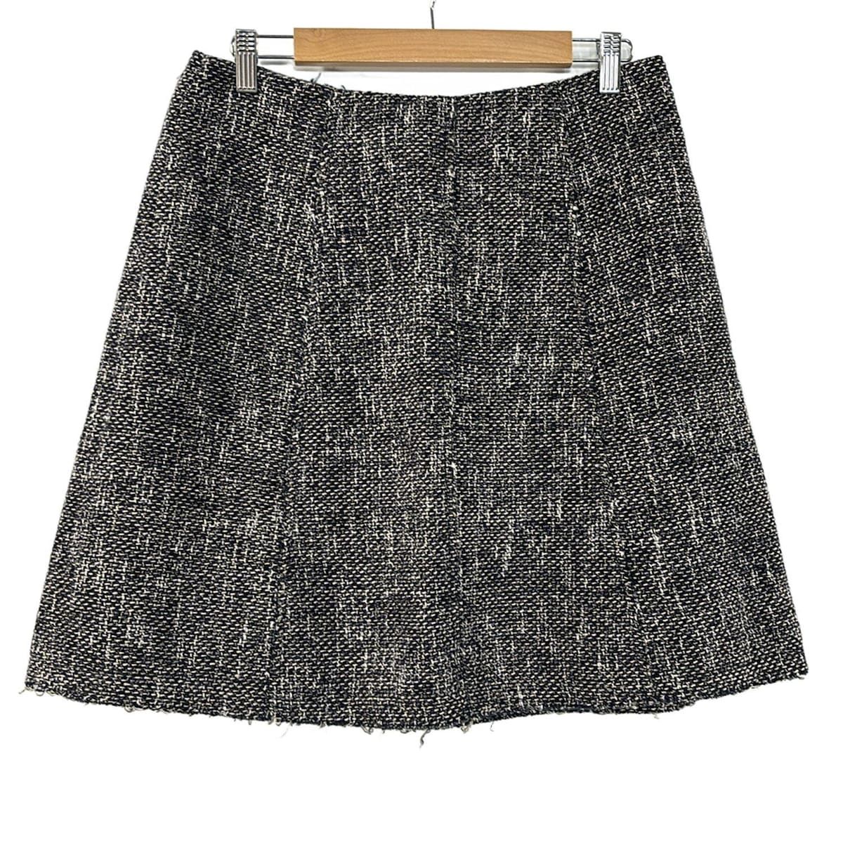 ETRO エトロ スカート サイズ44 L レディース - ネイビー×ライトグレー ひざ丈