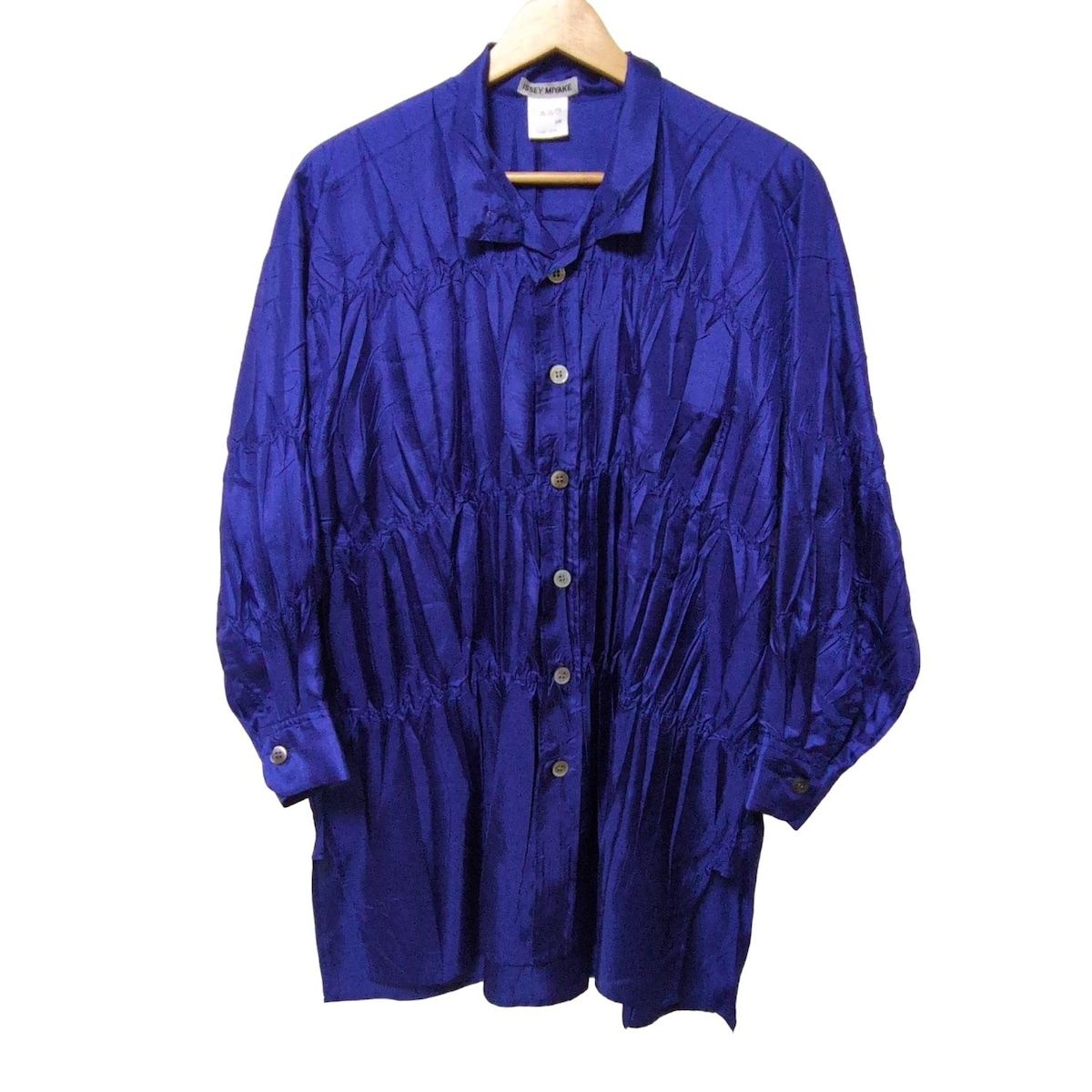 ISSEYMIYAKE(イッセイミヤケ) 長袖シャツ サイズM メンズ美品 - ブルー