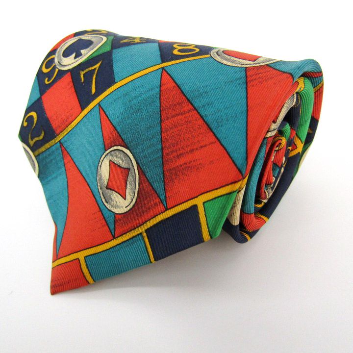 イヴ・サンローラン ブランド ネクタイ YSL ストライプ柄 シルク 未