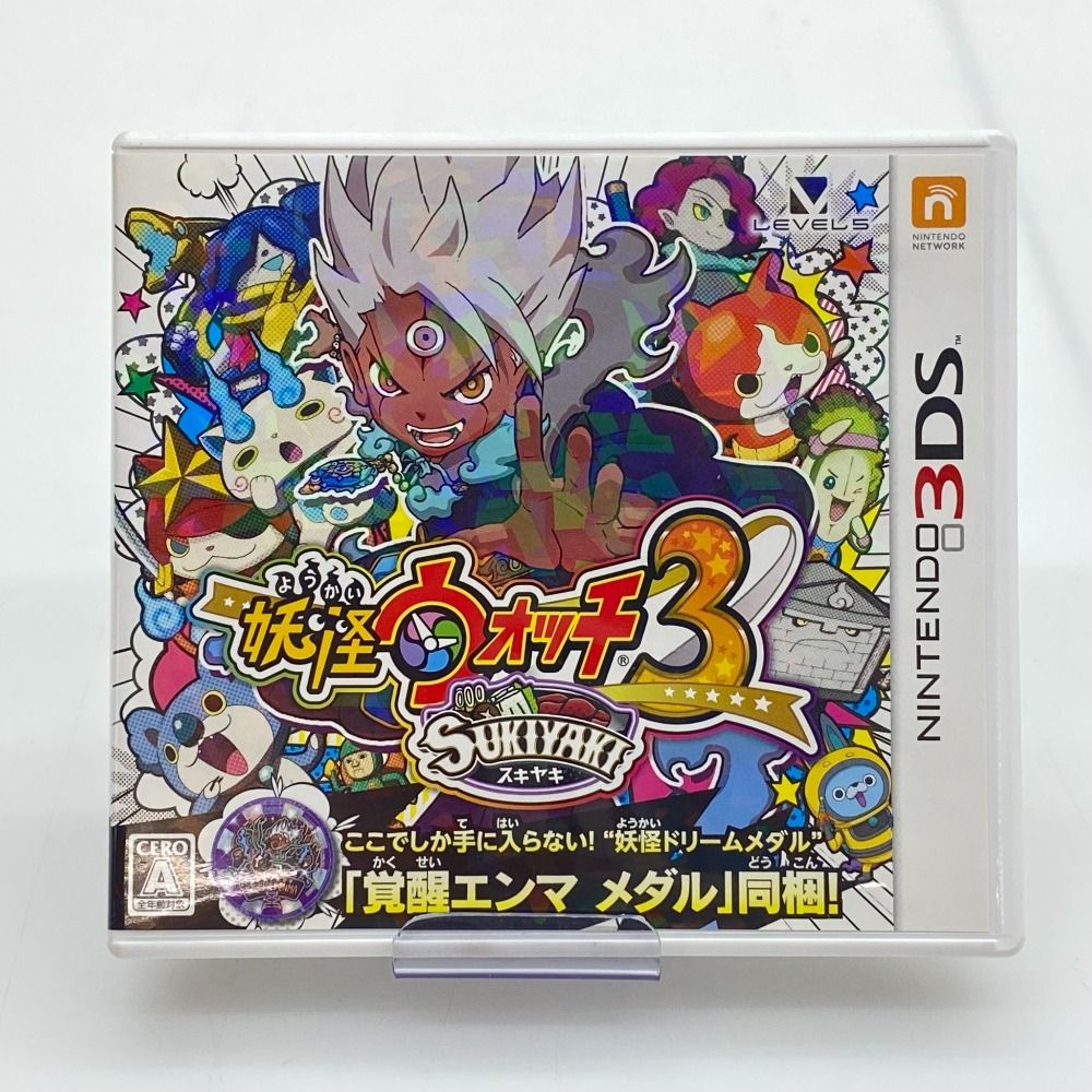 05w17018 LEVEL5 ”妖怪ウォッチ3 SUKIYAKI” 〇メダル欠品〇 Nintendo