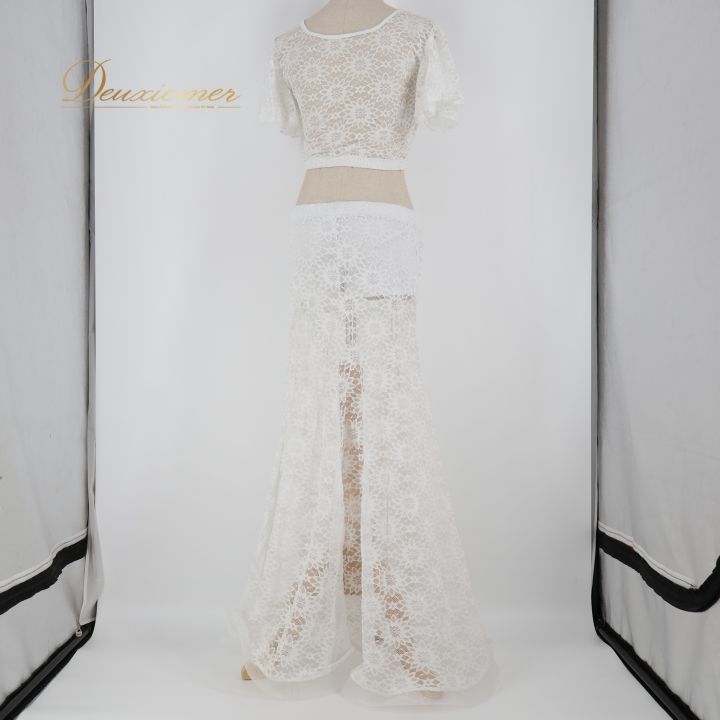 ベリーダンス 衣装 上下セット ホワイト系 レッスン 練習 白 爽やか